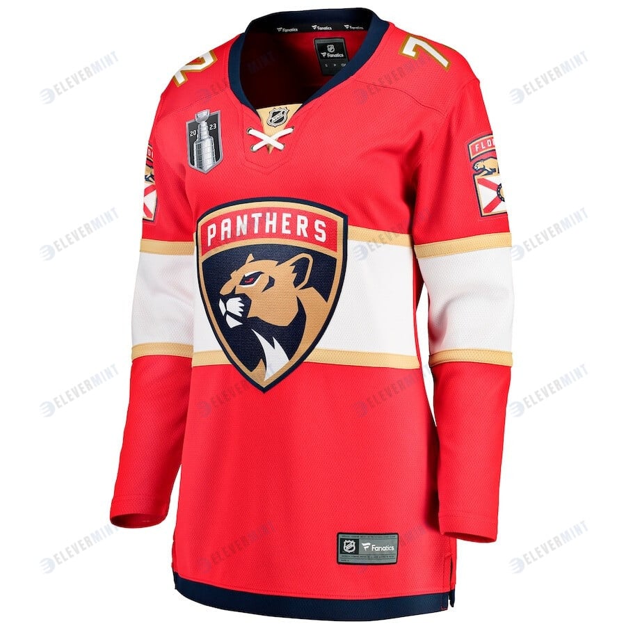 Sergei Bobrovsky 72 Florida Panthers Women's 2023 Stanley Cup Final Home Breakaway Player Jersey - Red
