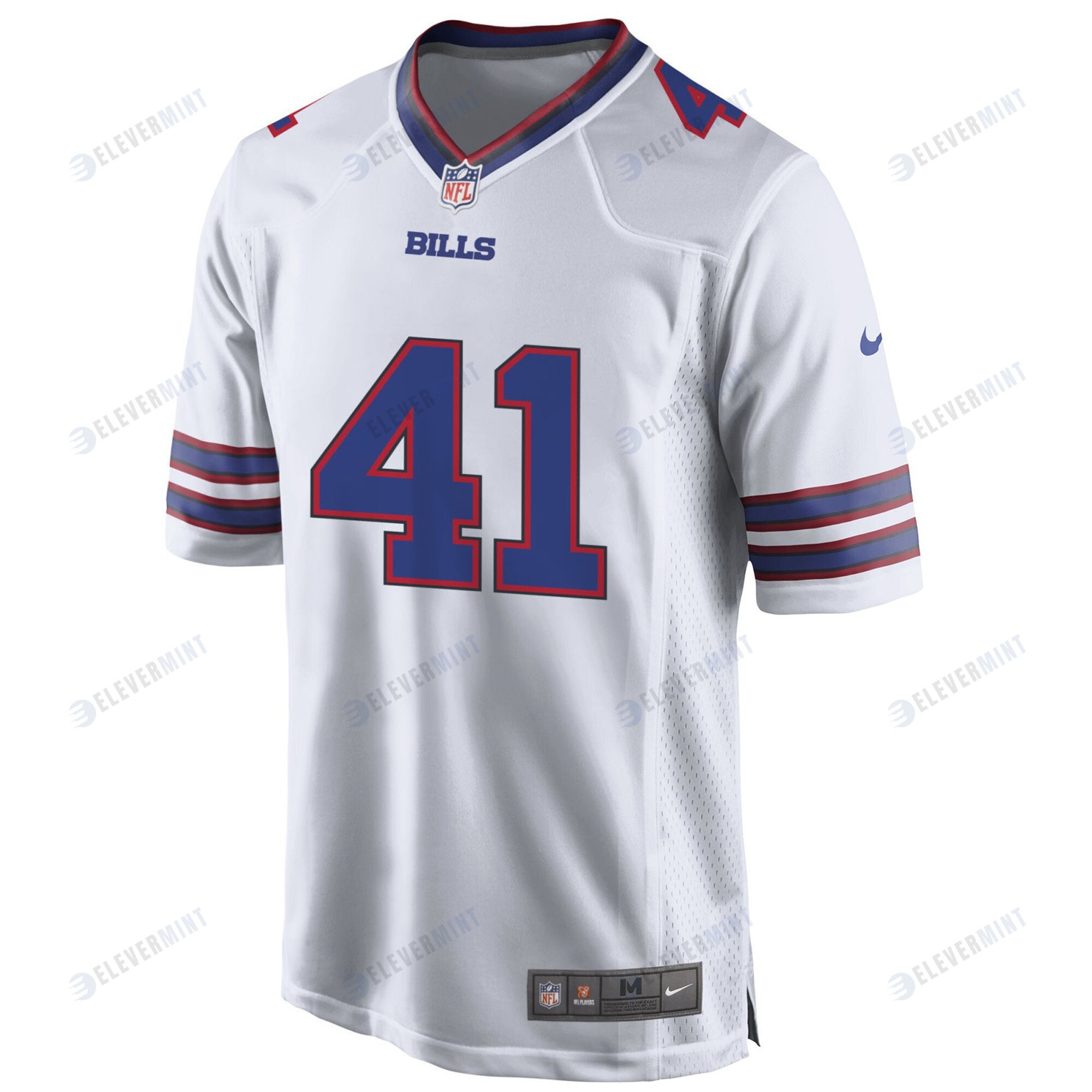 Buffalo Bills J.D. McKissic 41 Game Jersey - White Jersey