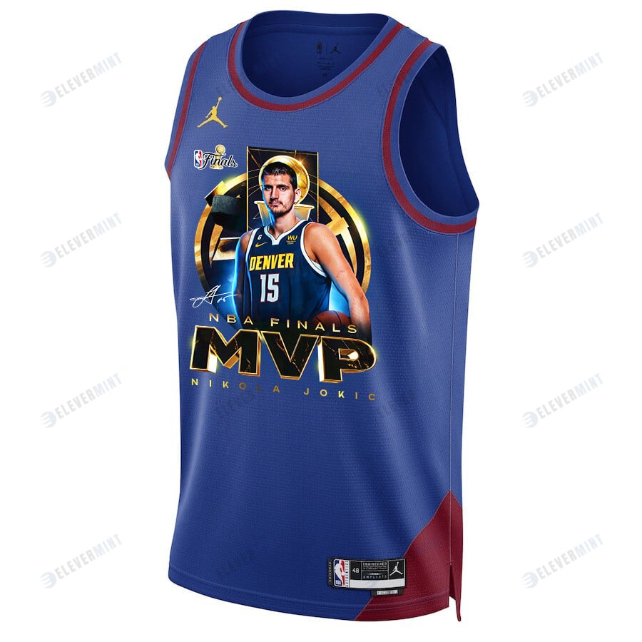 Nikola Joki? Denver Nuggets MVP 2023 NBA Final Champions Swingman Jersey - Blue