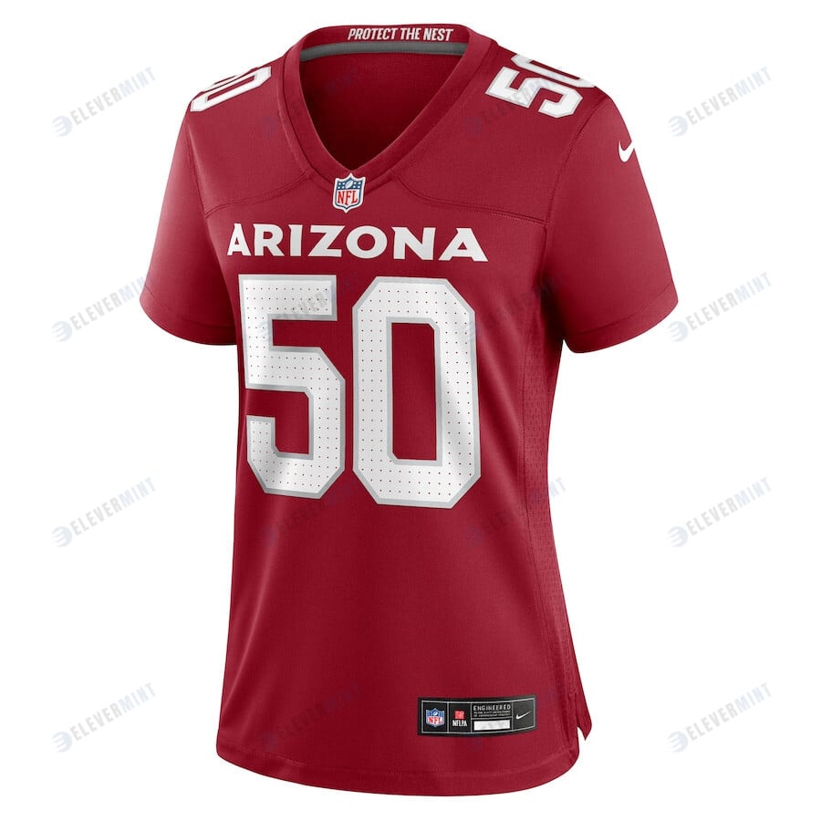 Pat Elflein 50 Arizona Cardinals Women Team Game Jersey - Cardinal
