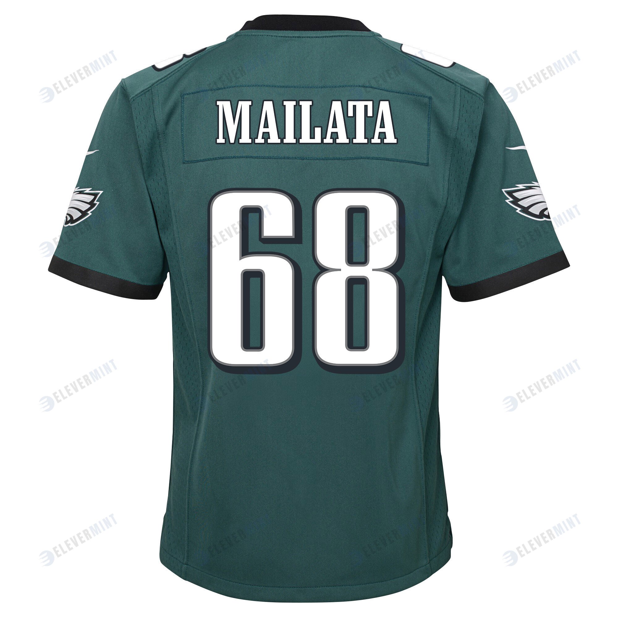 Jordan Mailata 68 Philadelphia Eagles Super Bowl LVII Champions 2 Stars 2 Stars Youth Game Jersey - Black