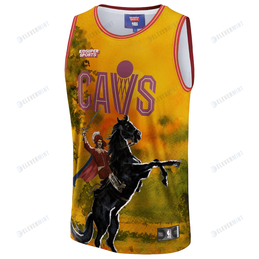 Cleveland Cavaliers NBA & KidSuper Studios Unisex Hometown Jersey - Gold