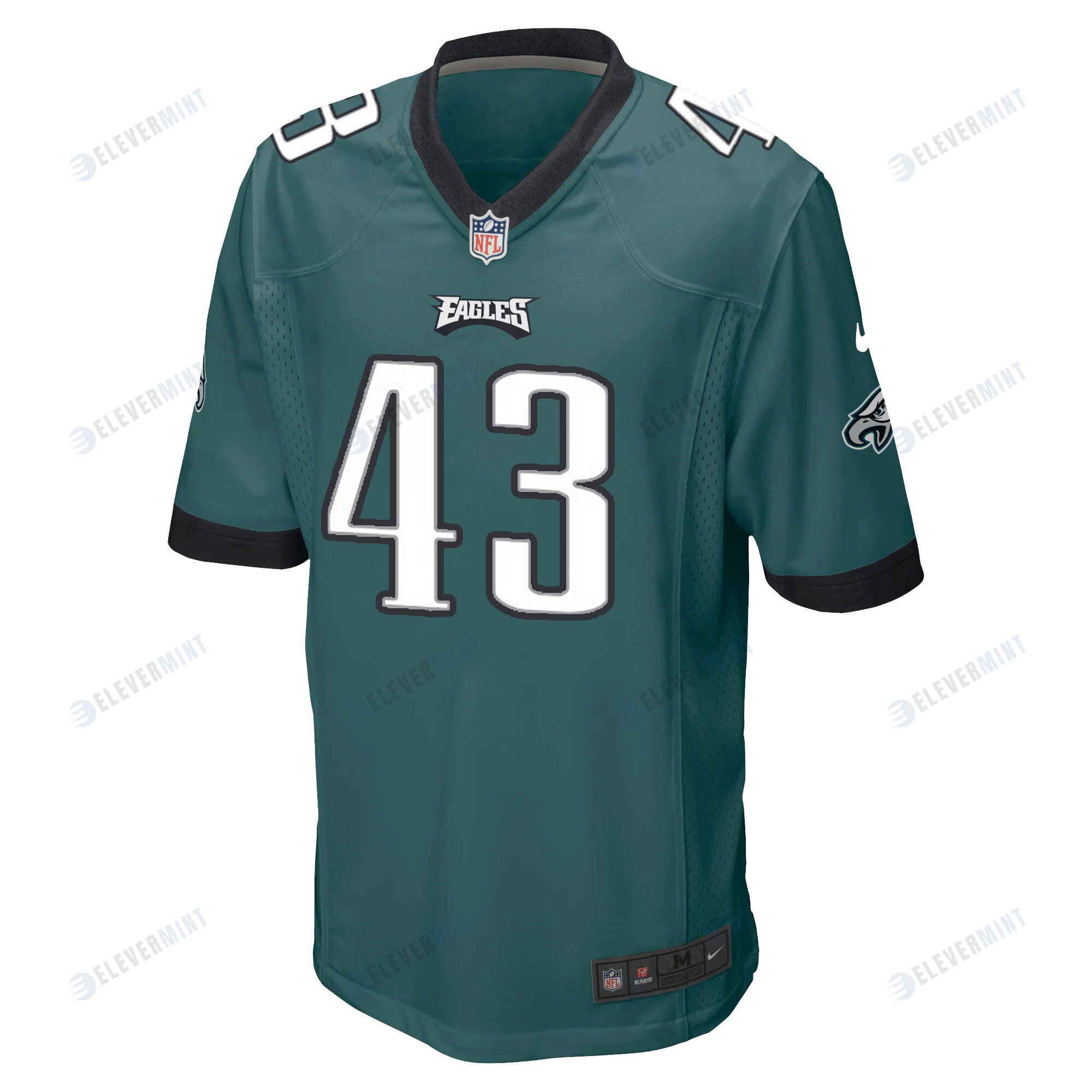 Philadelphia Eagles Haason Reddick 43 Game Jersey - Midnight Green Jersey