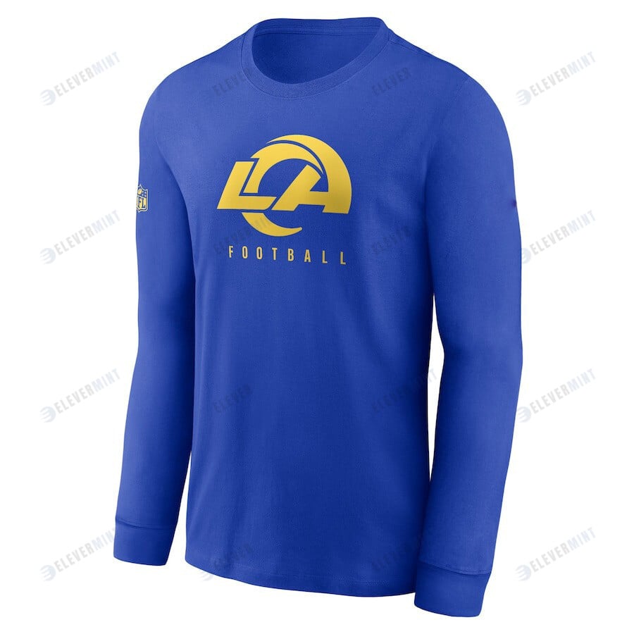 Los Angeles Rams Sideline Performance Long Sleeve T-Shirt - Royal