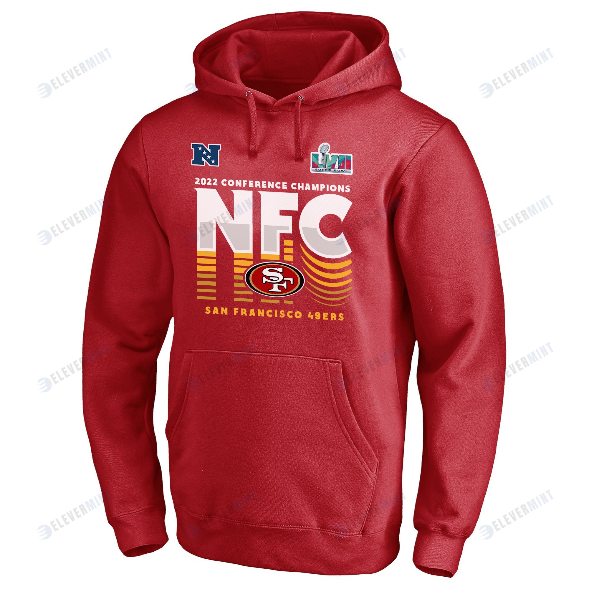 San Francisco 49ers NFC Conference Champions Red Pullover Hoodie