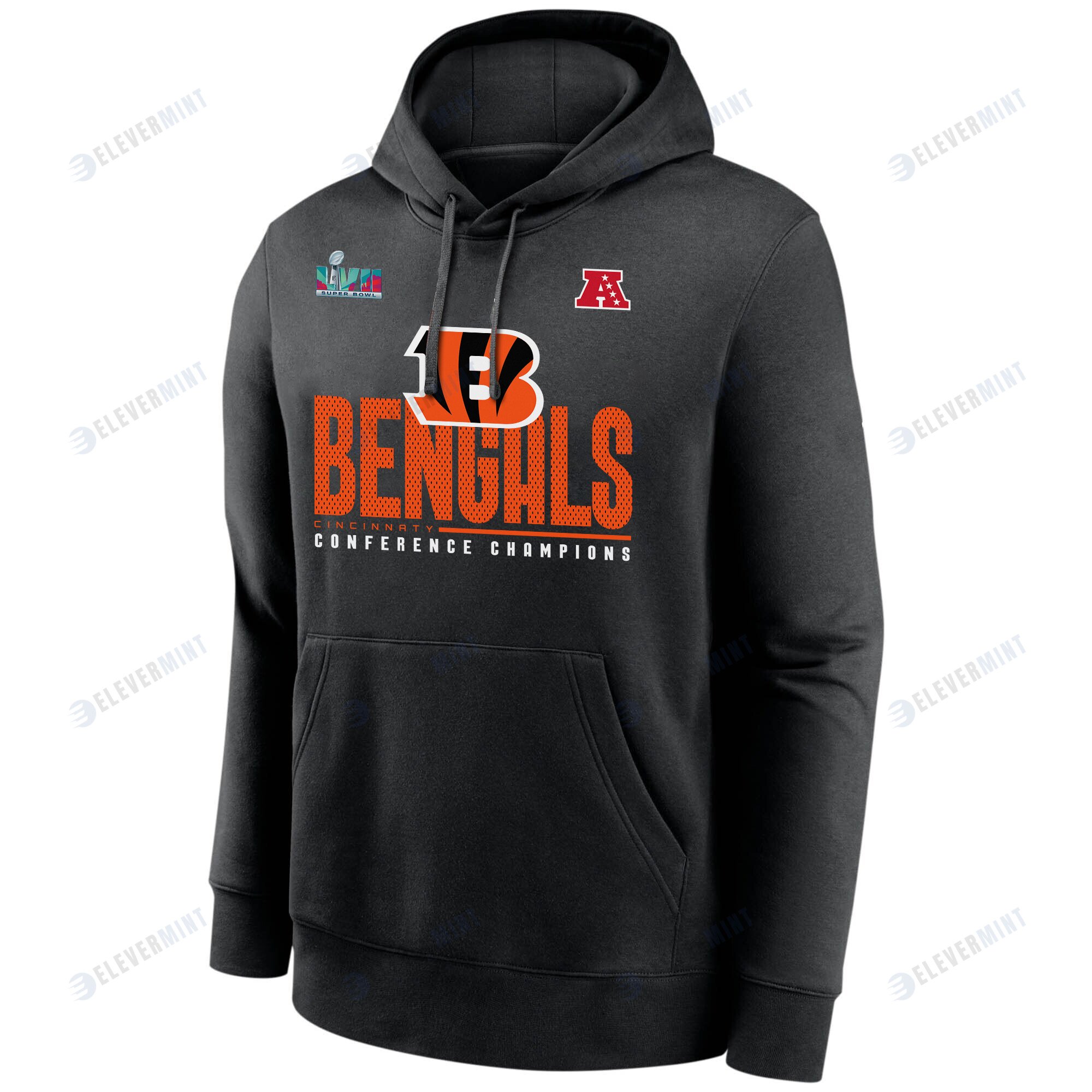 Cincinnati Bengals AFC Conference Champions Black Pullover Hoodie