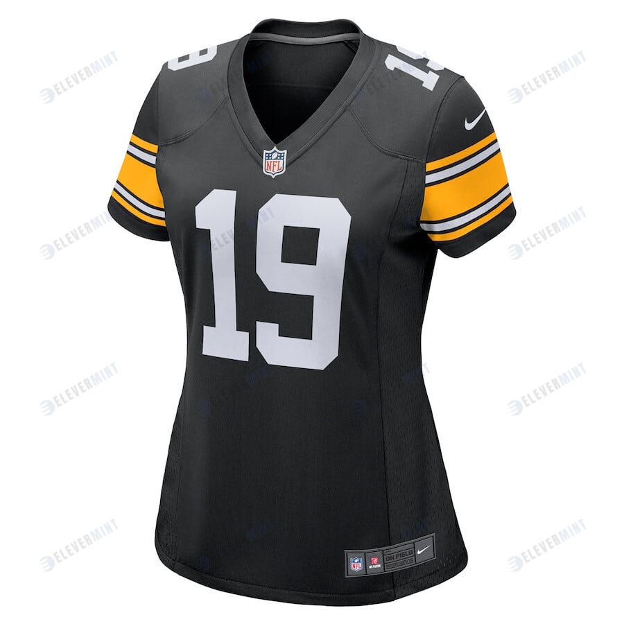 JuJu Smith-Schuster 19 Pittsburgh Steelers Women's Alternate Jersey - Black