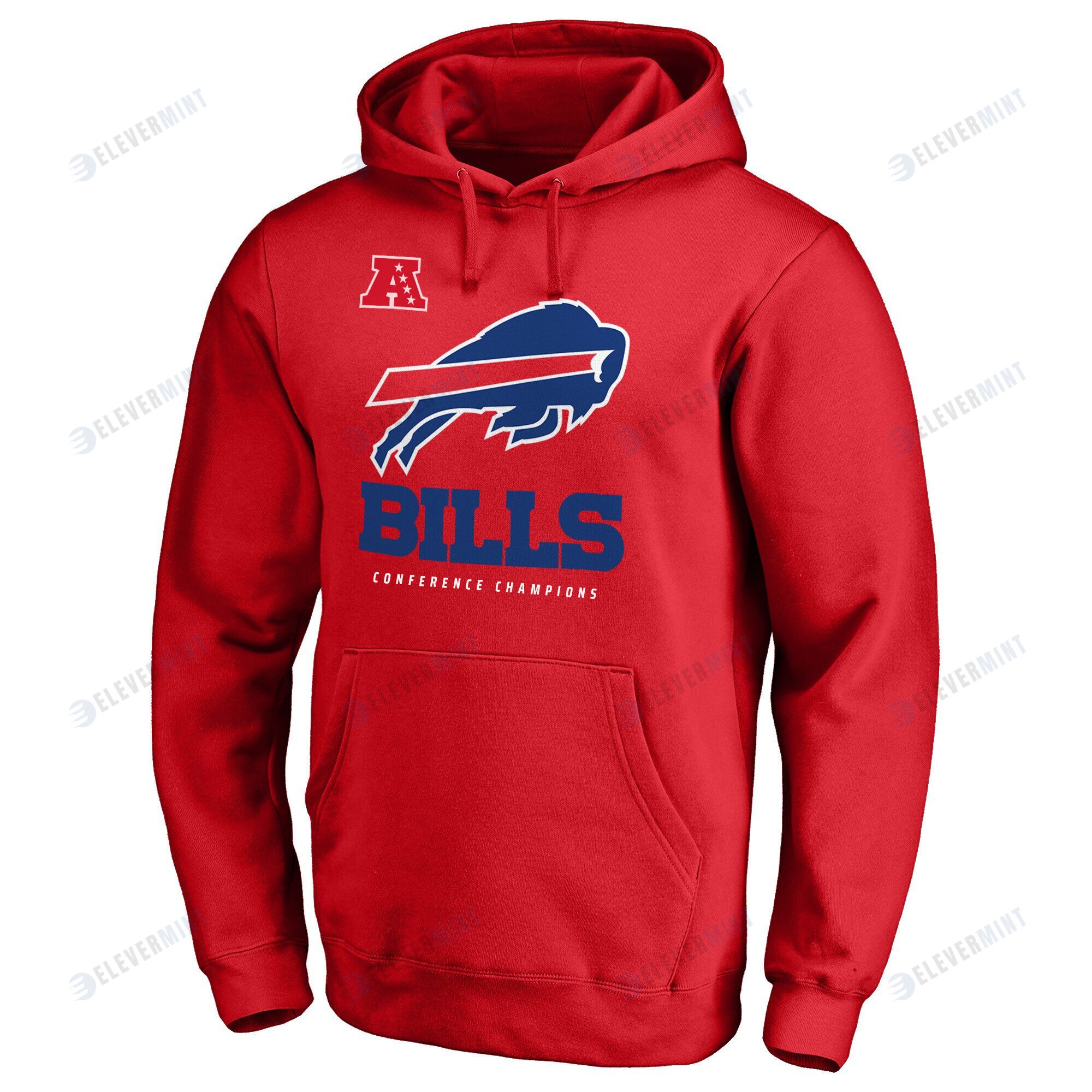 Buffalo Bills AFC Conference Champions Red Pullover Hoodie