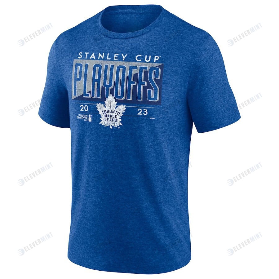 Toronto Maple Leafs 2023 Stanley Cup Playoffs Tri-Blend T-Shirt - Heather Royal