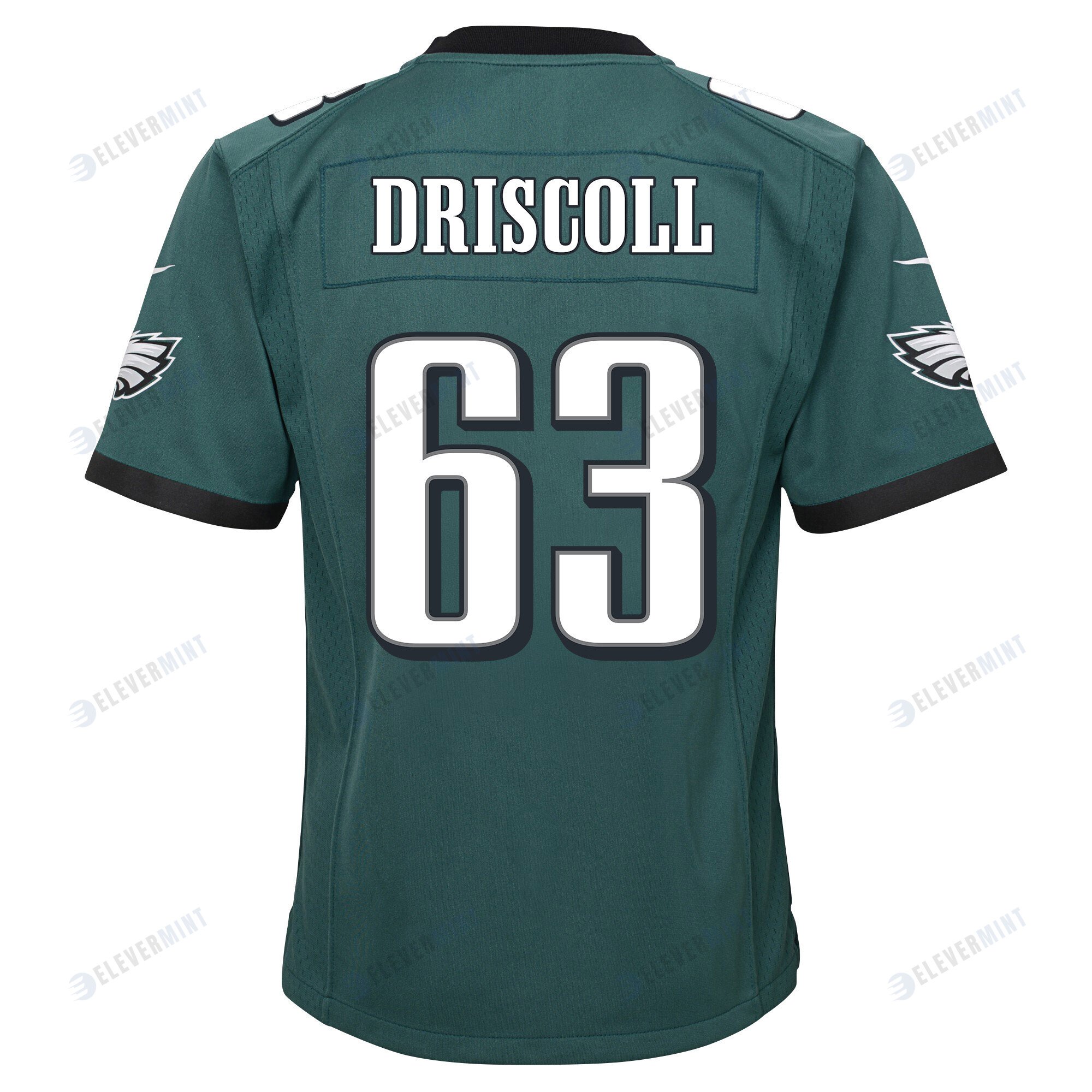 Jack Driscoll 63 Philadelphia Eagles Super Bowl LVII Champions 2 Stars 2 Stars Youth Game Jersey - Black