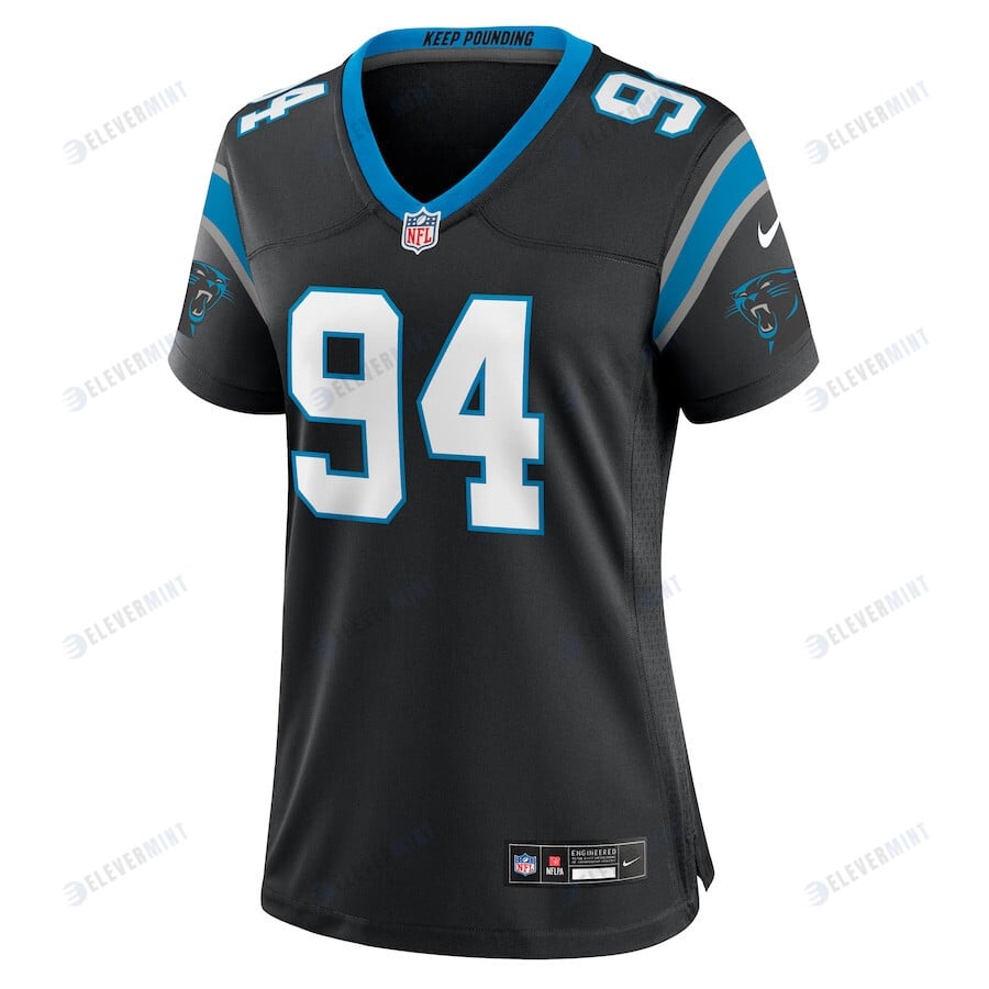 Henry Anderson 94 Carolina Panthers Women's Team Game Jersey - Black