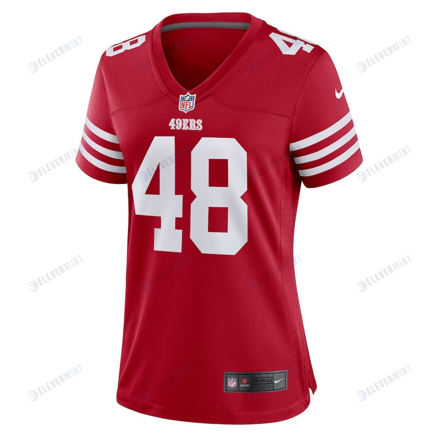 Oren Burks San Francisco 49ers Women's Game Player Jersey - Scarlet