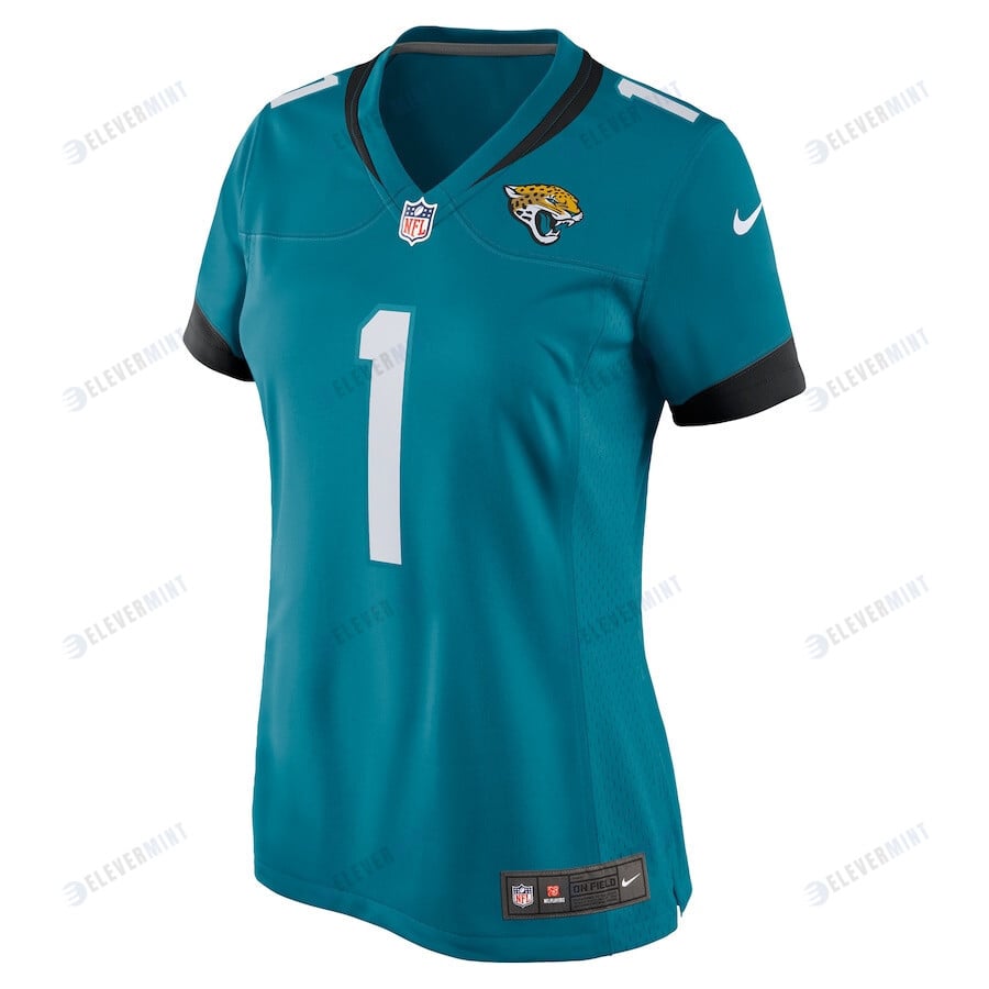 Travis Etienne 1 Jacksonville Jaguars Women's Game Jersey - Teal