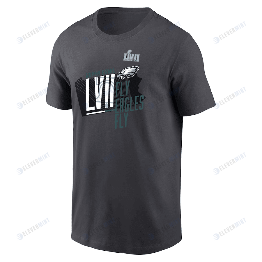 Philadelphia Eagles Super Bowl LVII Local Phrase T-Shirt - Anthracite