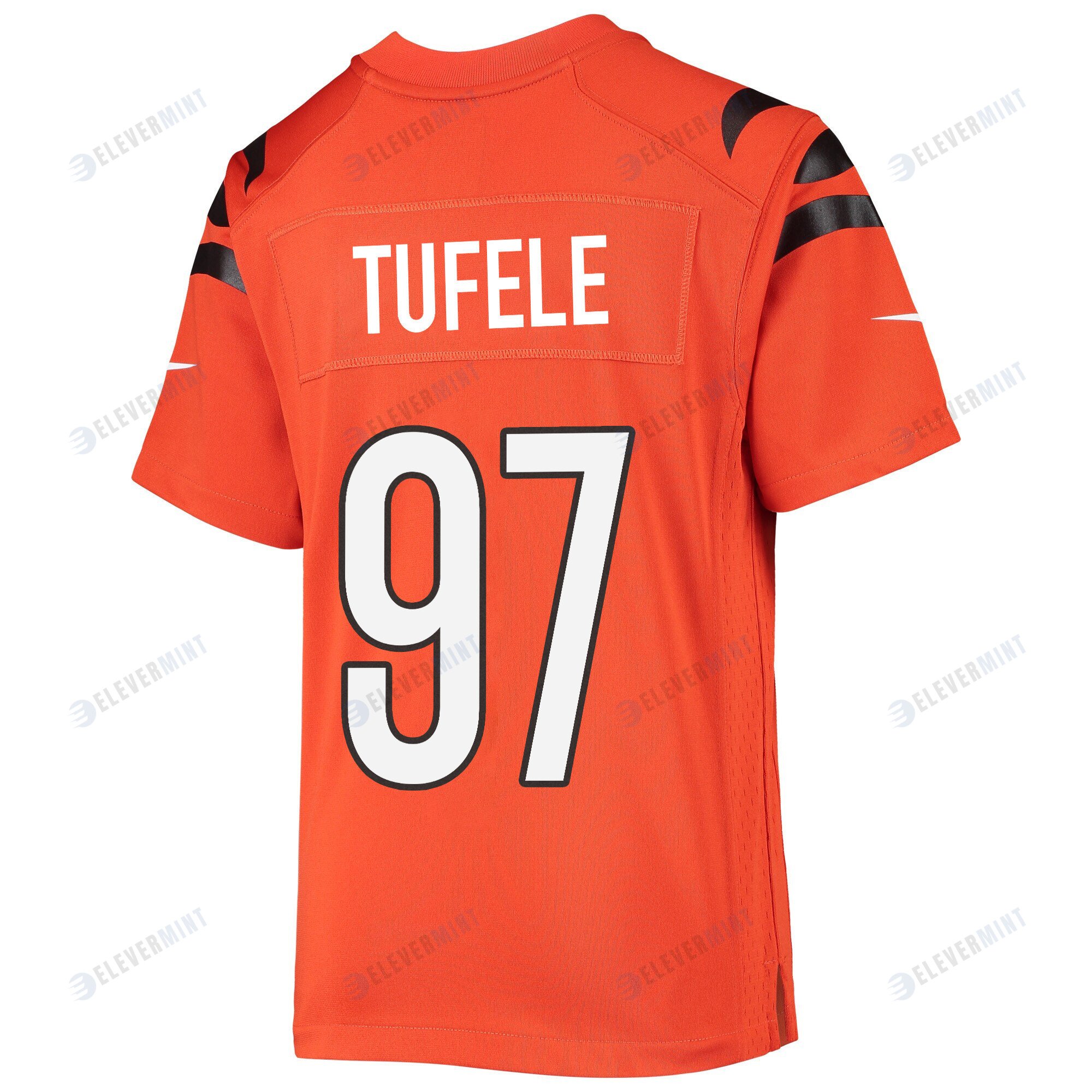 Jay Tufele 97 Cincinnati Bengals Super Bowl LVII Champions Youth Alternate Game Jersey - Orange