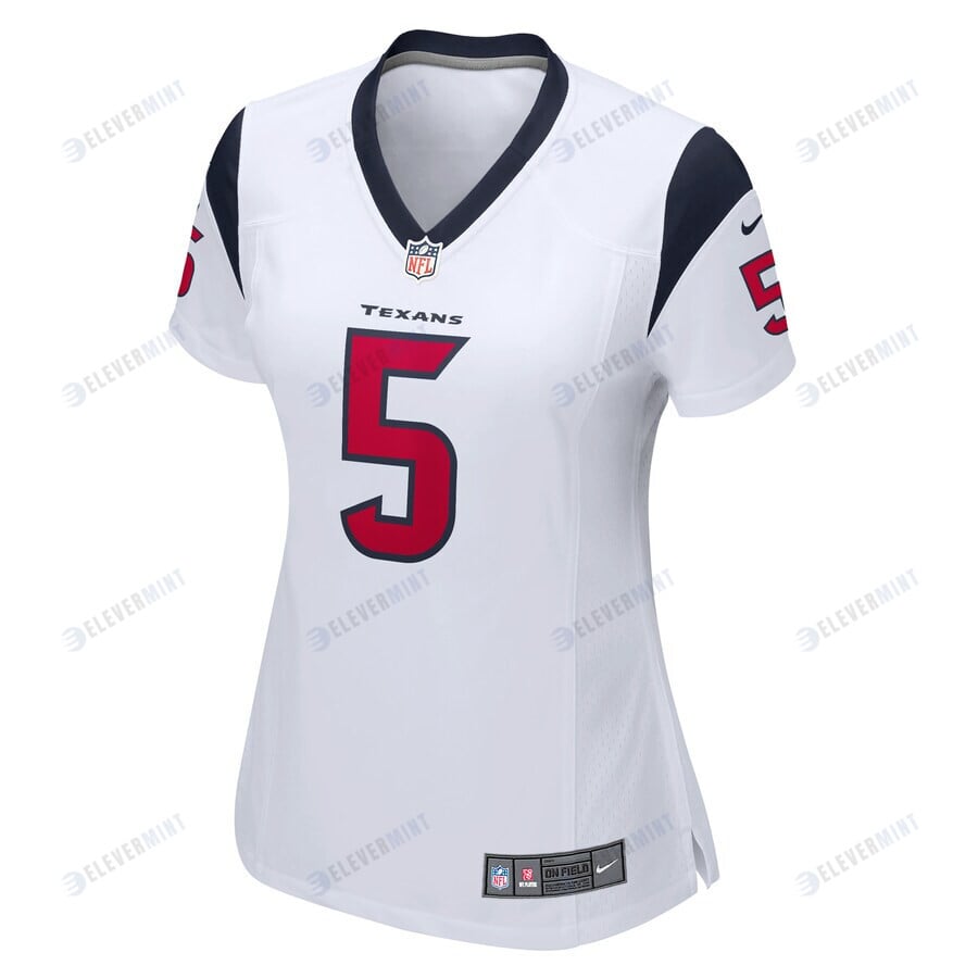 Jalen Pitre 5 Houston Texans Women's Game Player Jersey - White