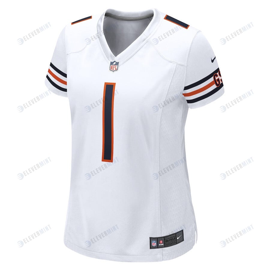 Justin Fields 1 New York Giants Women Game Jersey - White
