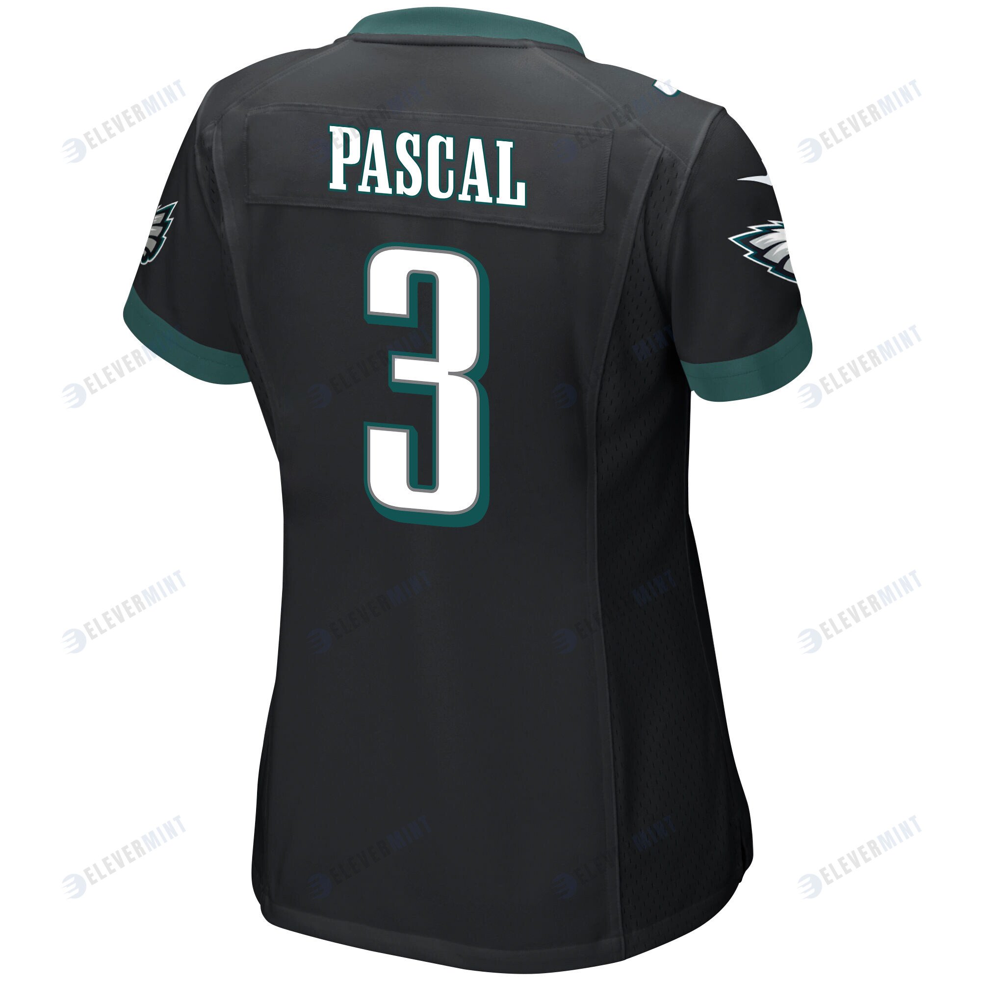 Zach Pascal 3 Philadelphia Eagles Super Bowl LVII Champions Women Game Jersey - Black
