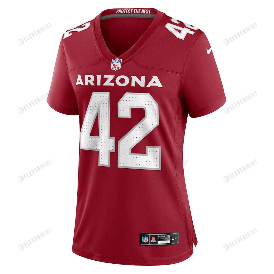 K'Von Wallace 42 Arizona Cardinals Women Team Game Jersey - Cardinal