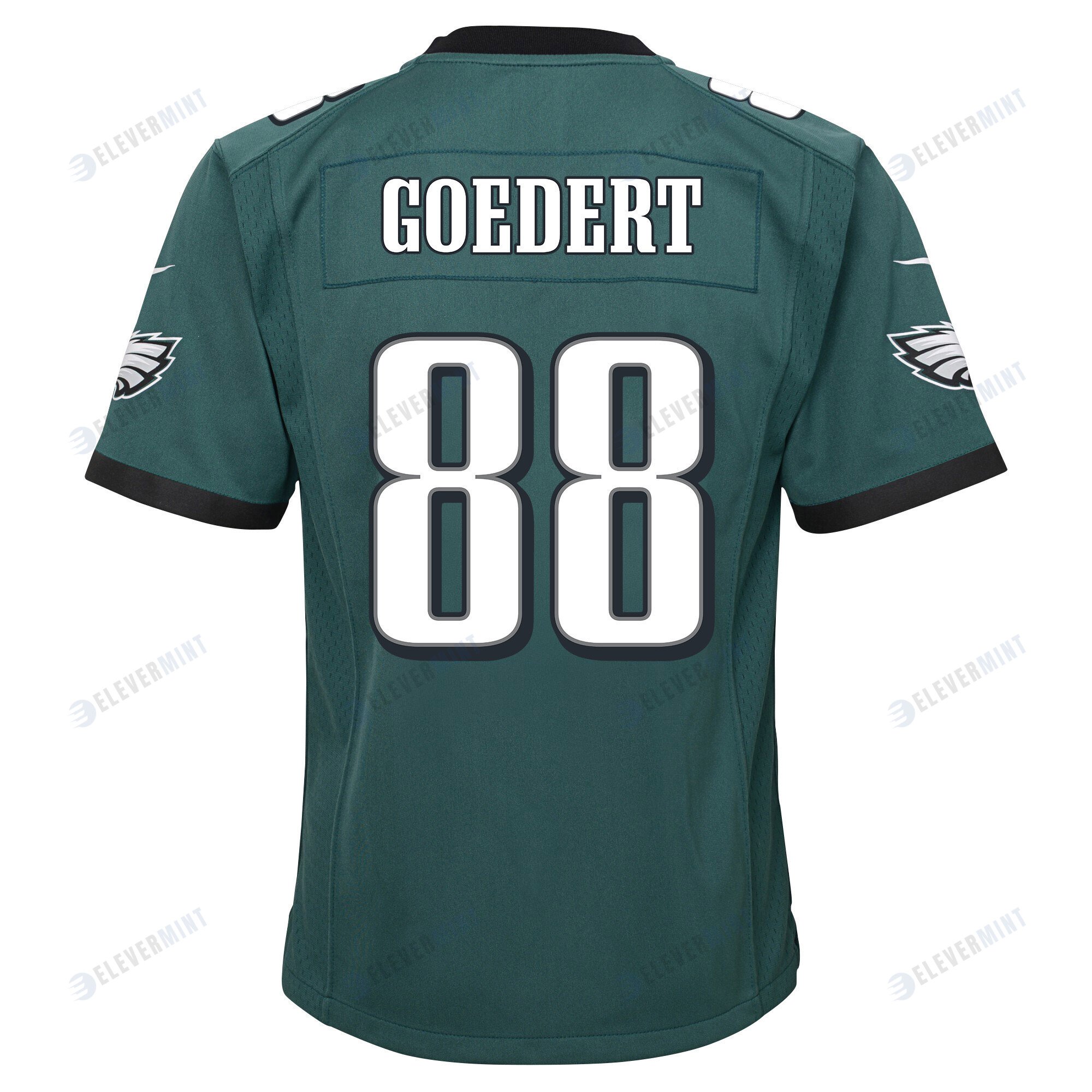 Dallas Goedert 88 Philadelphia Eagles Super Bowl LVII Champions 2 Stars 2 Stars Youth Game Jersey - Black