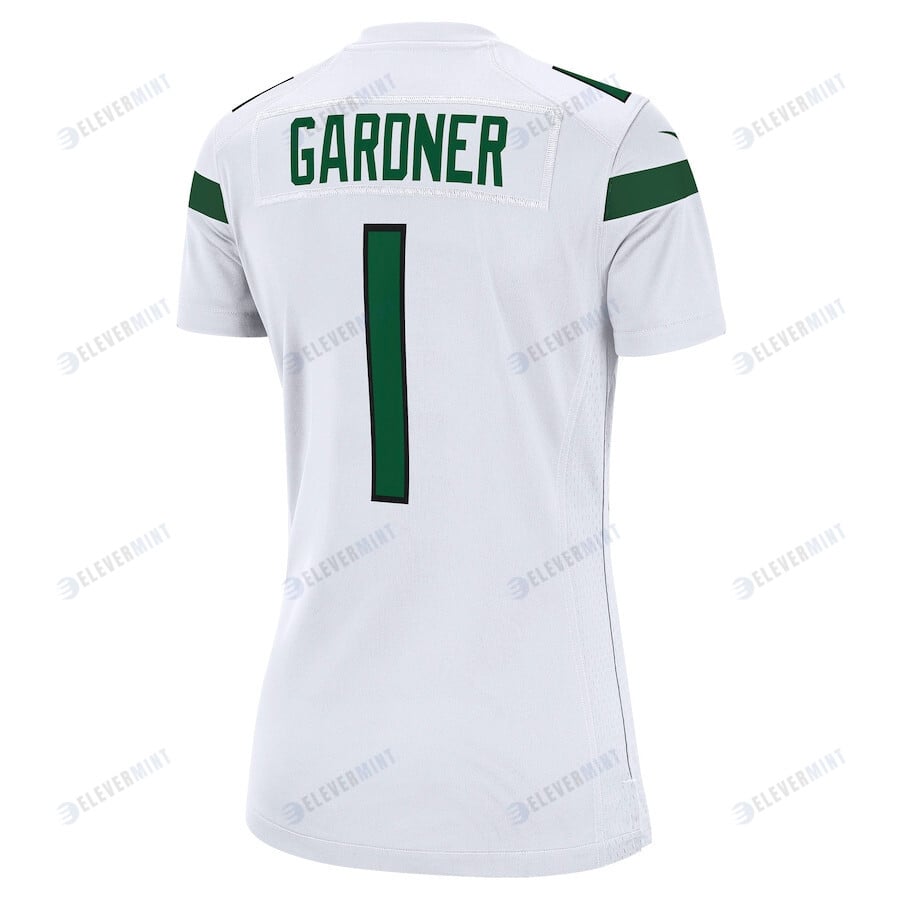Ahmad Sauce Gardner 1 New York Jets Women's 2022 Draft First Round Pick Game Jersey In White