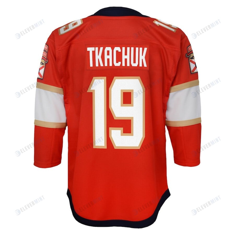 Matthew Tkachuk 19 Florida Panthers Youth 2023 Stanley Cup Final Home Jersey - Red