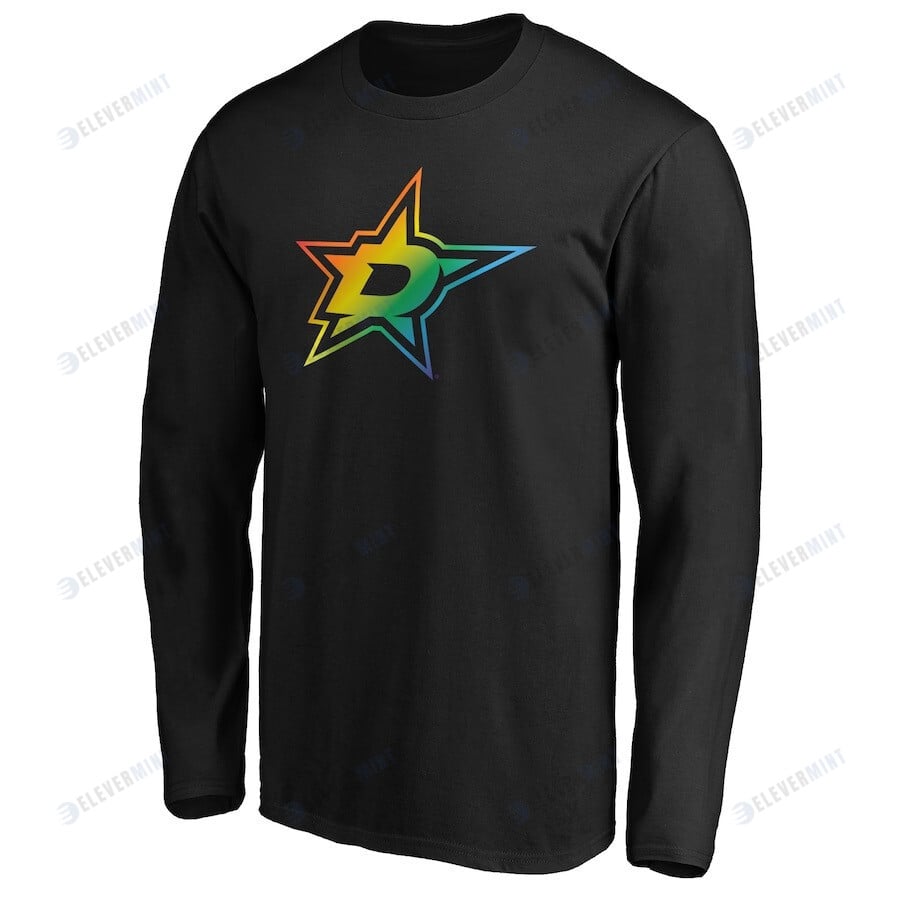 Dallas Stars Team Pride Logo Long Sleeve T-Shirt - Black