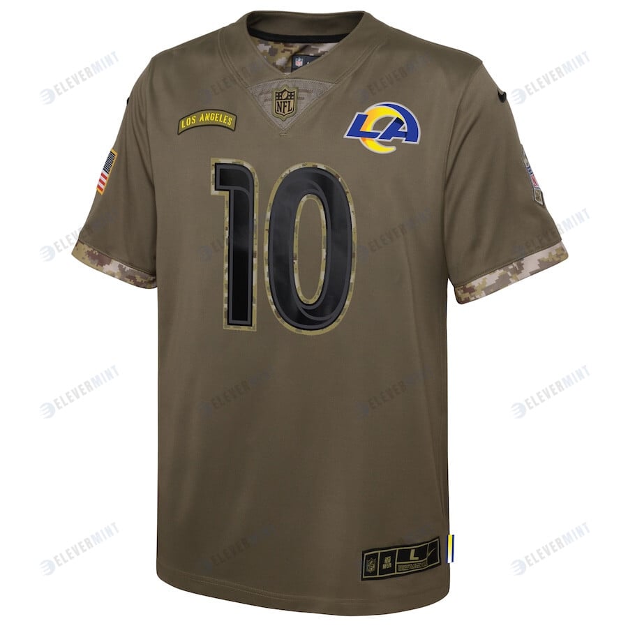 Cooper Kupp Los Angeles Rams 2022 Salute To Service Player Limited Jersey - Olive