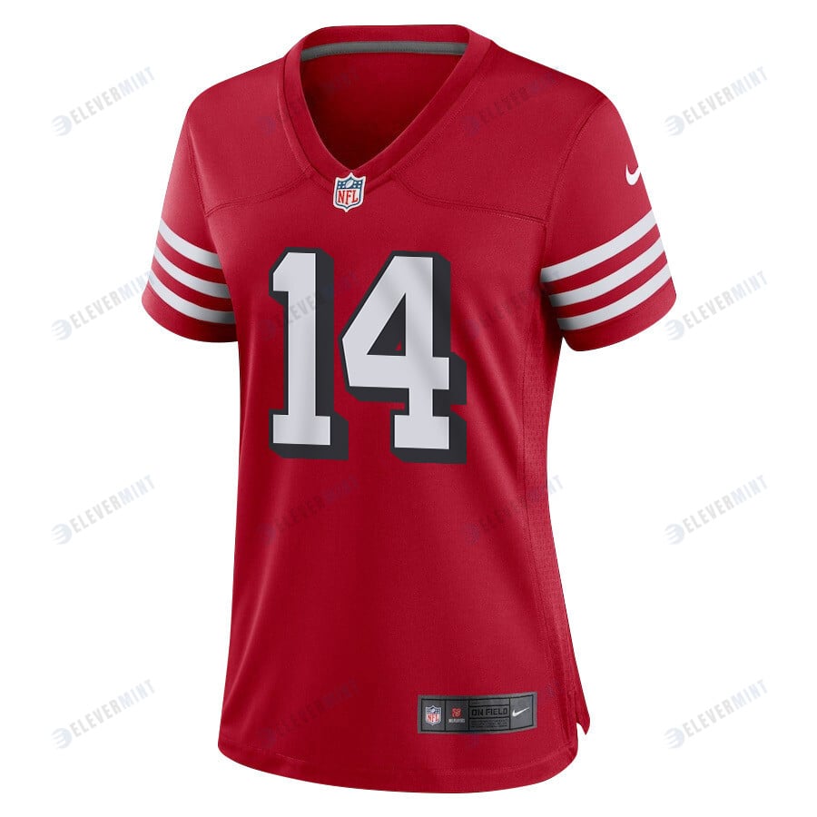 Sam Darnold 14 San Francisco 49ers Women Alternate Game Jersey - Scarlet