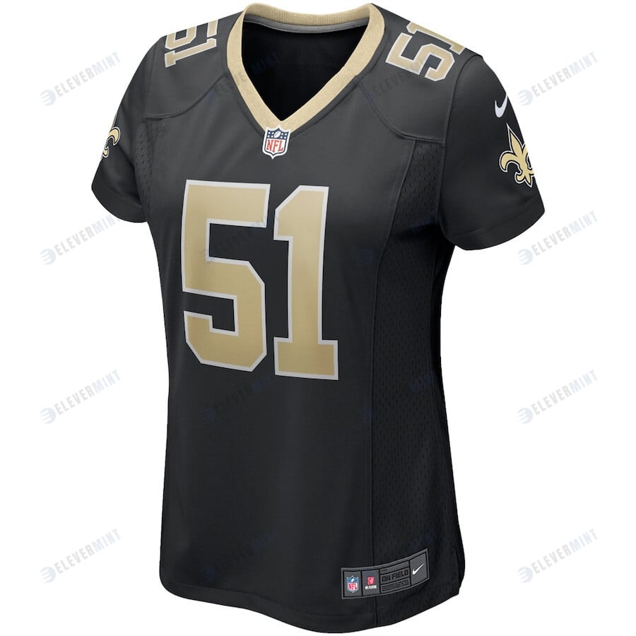 Cesar Ruiz 51 New Orleans Saints Women's Game Jersey - Black