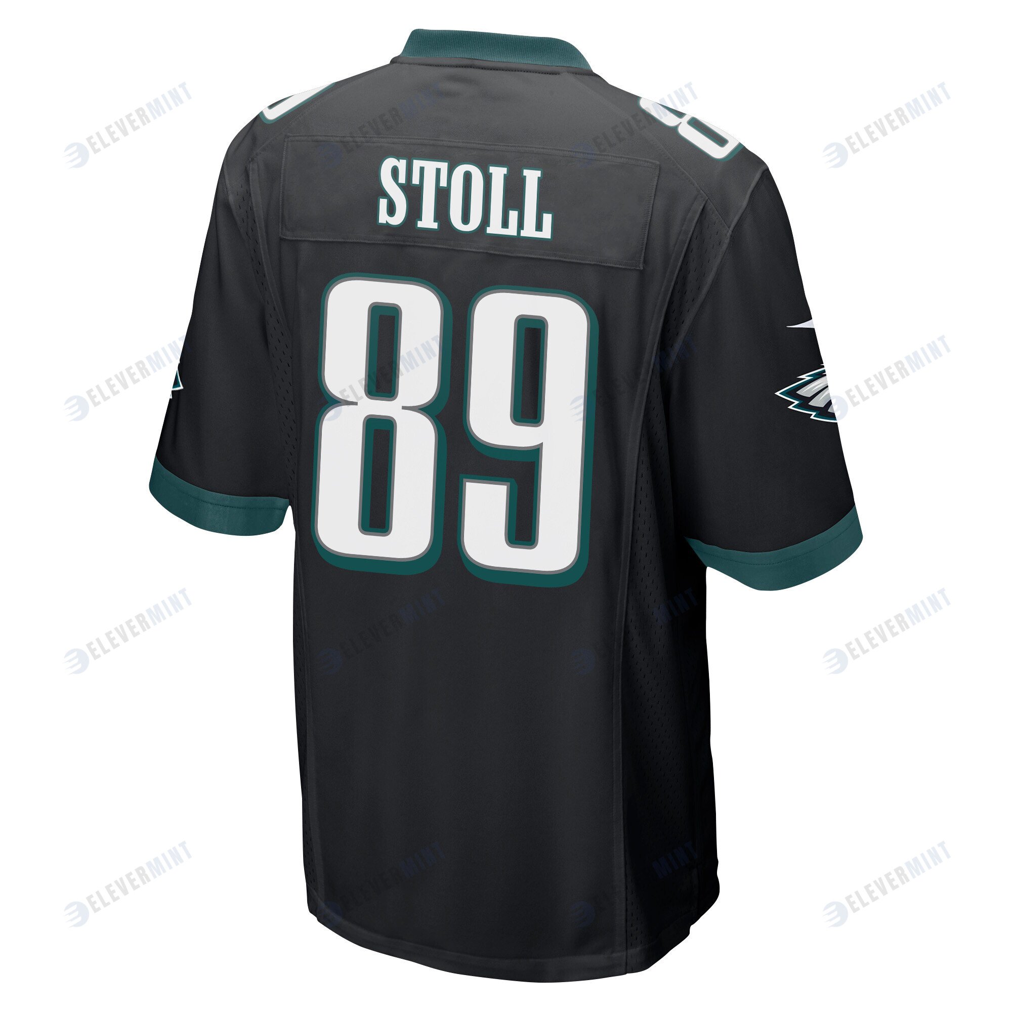 Jack Stoll 89 Philadelphia Eagles Super Bowl LVII Champions Men Game Jersey - Black