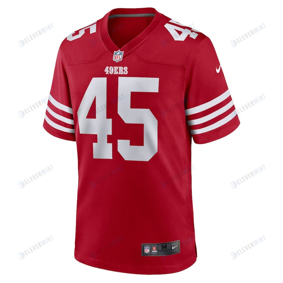 Buddy Johnson San Francisco 49ers Game Player Jersey - Scarlet