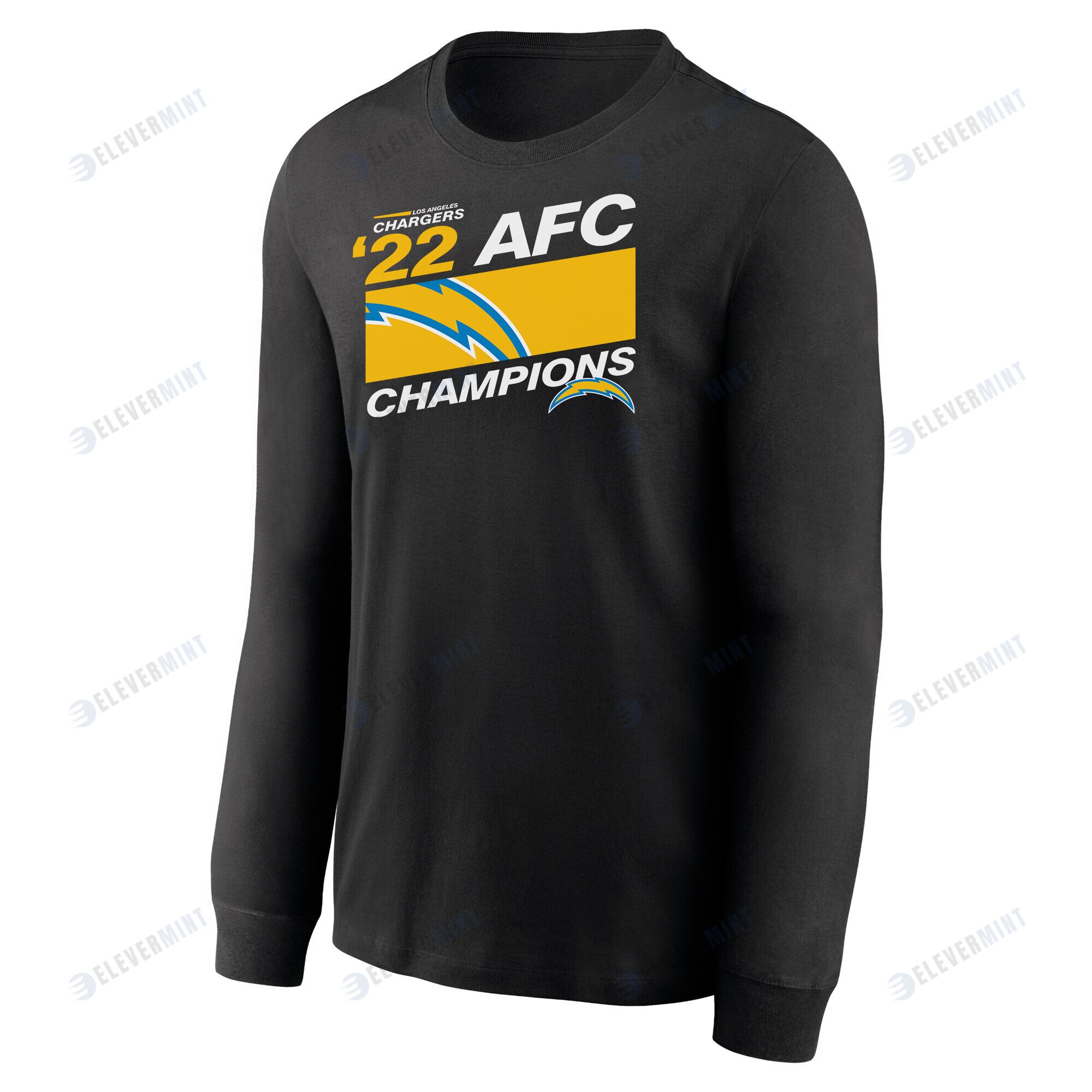 Los Angeles Chargers AFC Champions Iconic Black Men Sweatshirt