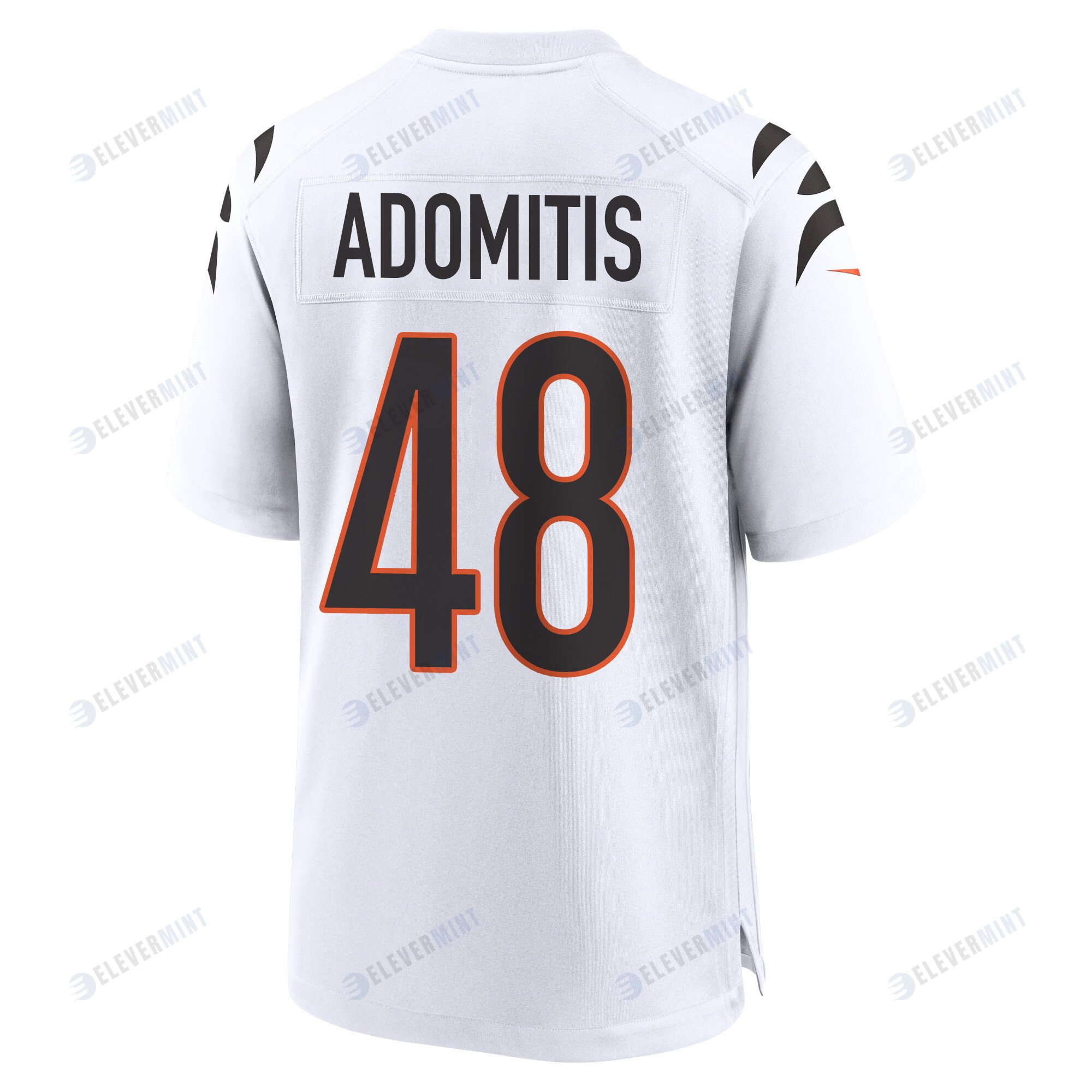 Cal Adomitis 48 Cincinnati Bengals Super Bowl LVII Champions Men Game Jersey - White
