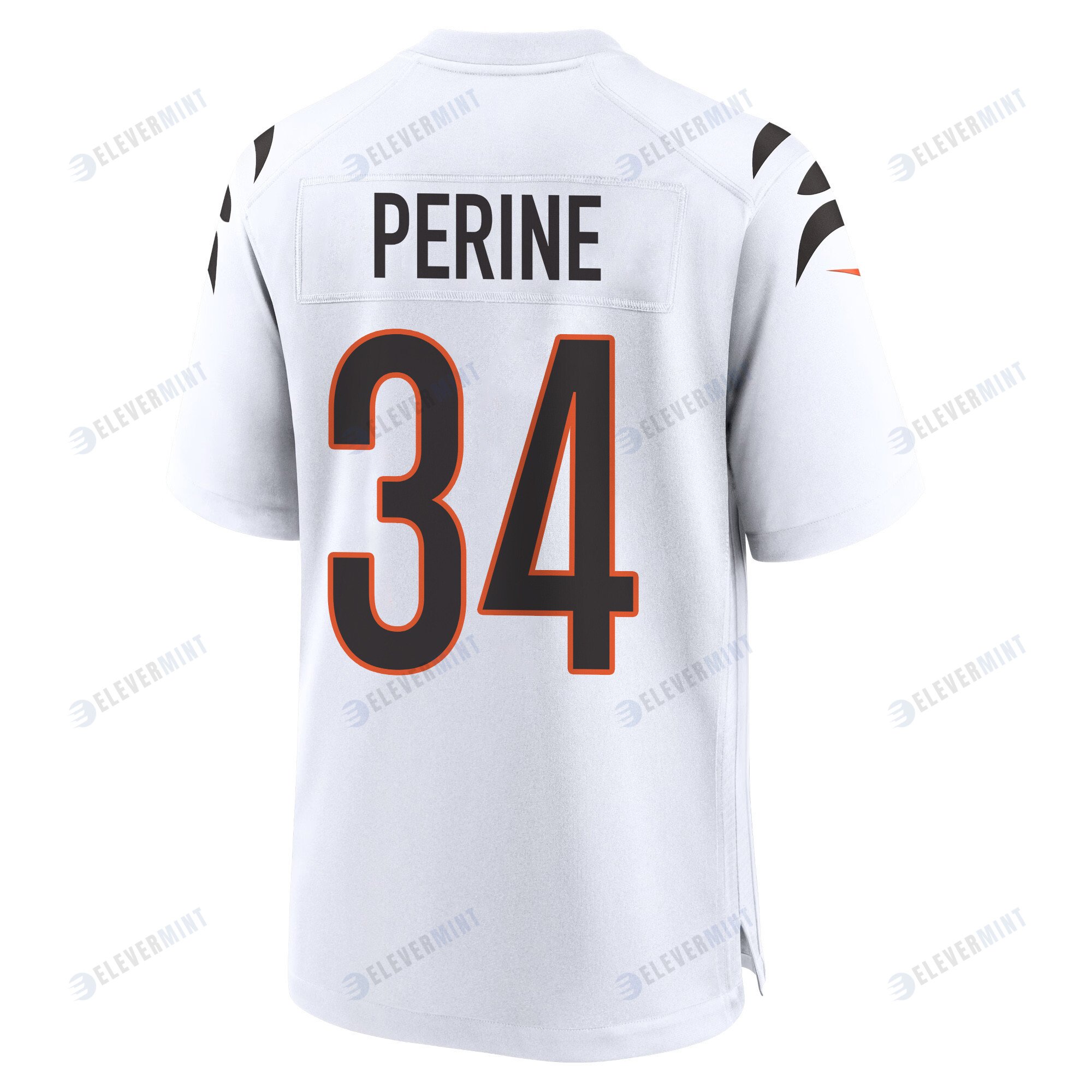 Samaje Perine 34 Cincinnati Bengals Super Bowl LVII Champions Men Game Jersey - White