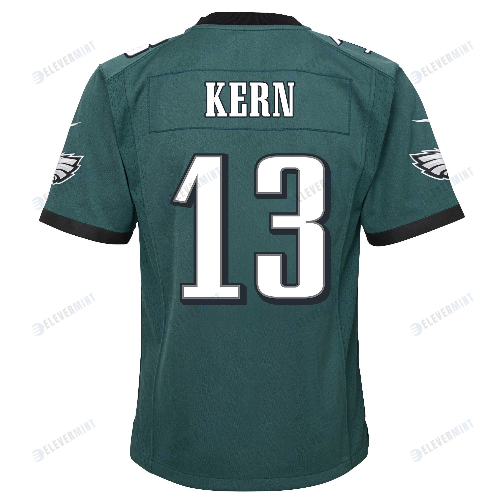 Brett Kern 13 Philadelphia Eagles Super Bowl LVII Champions 2 Stars 2 Stars Youth Game Jersey - Black