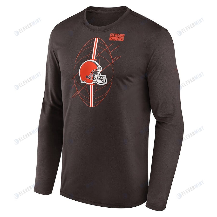 Cleveland Browns Legend Icon Long Sleeve T-Shirt - Brown
