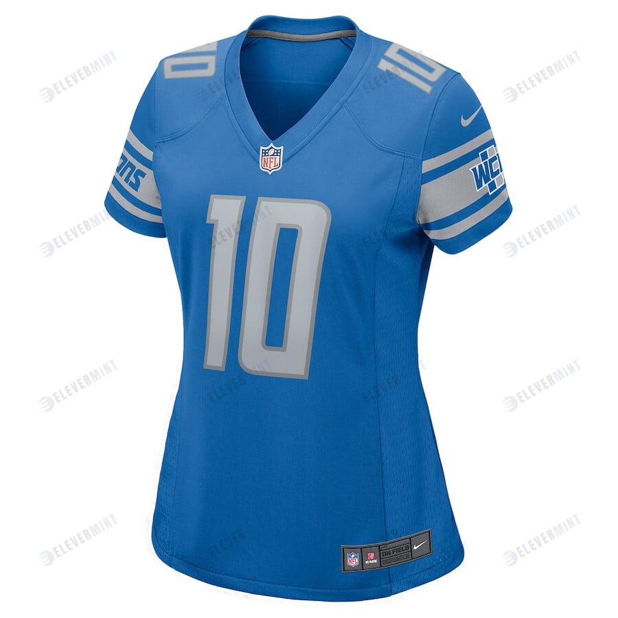 Teddy Bridgewater 10 Detroit Lions Women Team Game Jersey - Blue