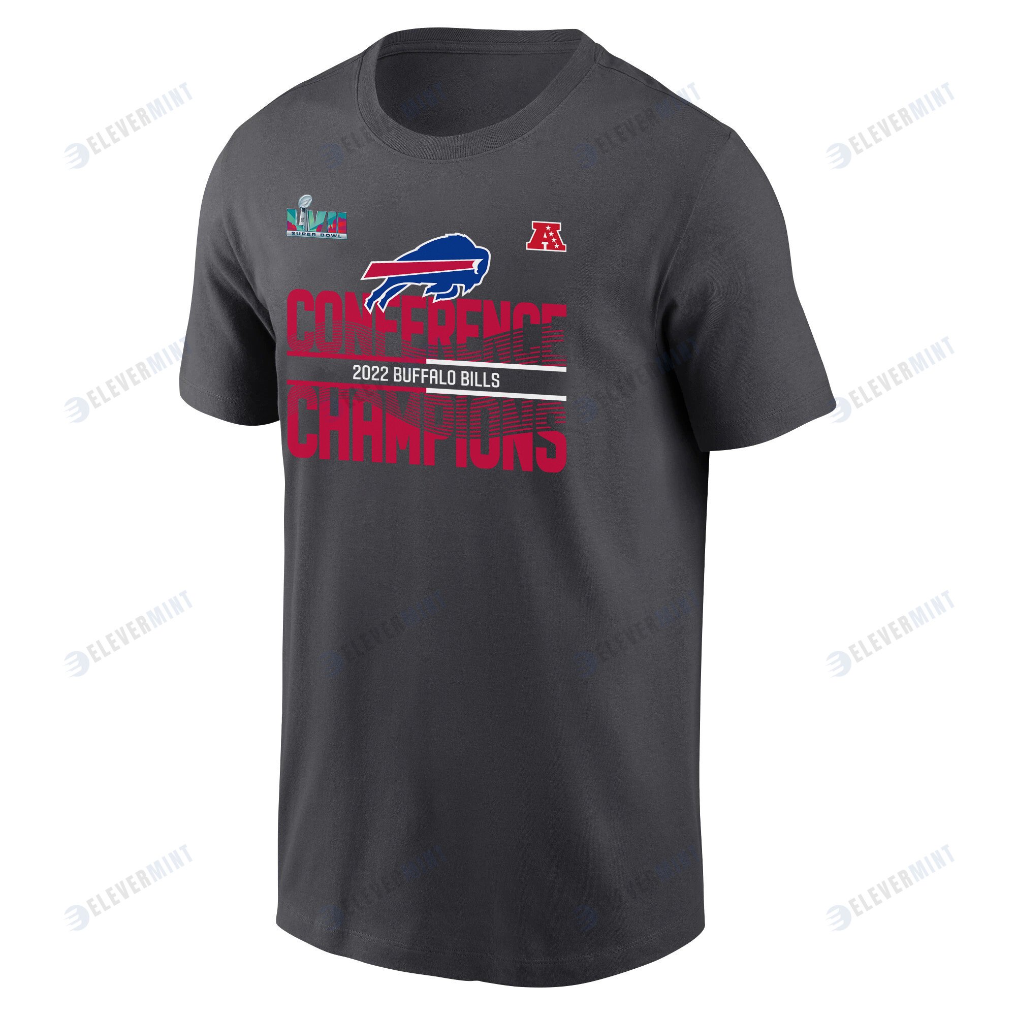 Buffalo Bills 2022 AFC Conference Champions T-Shirt - Anthracite