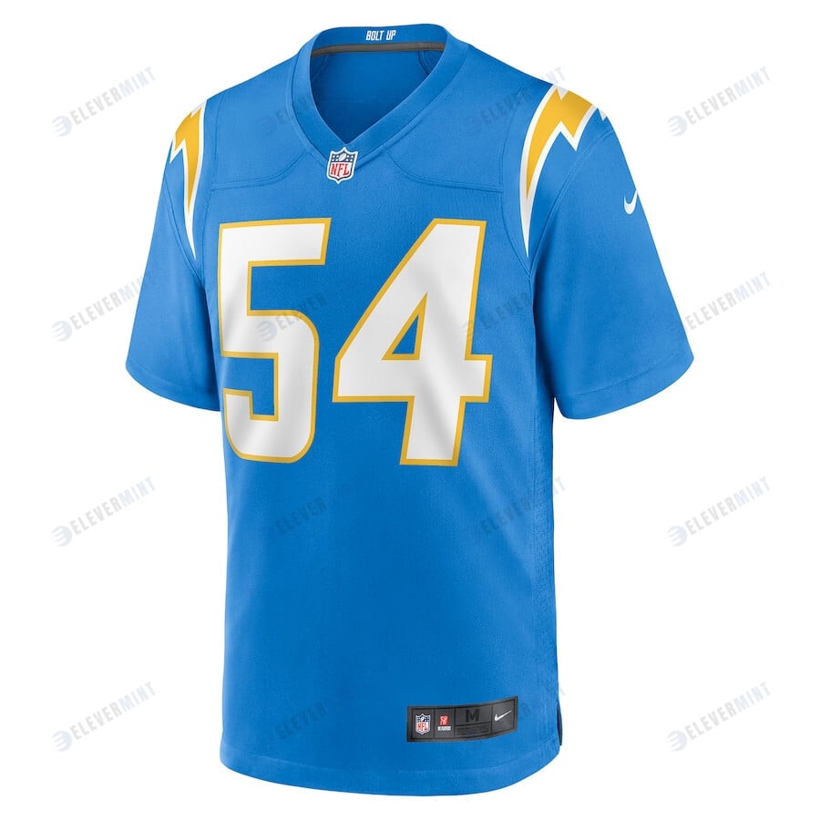 Carlo Kemp 54 Los Angeles Chargers Game Player Jersey - Powder Blue