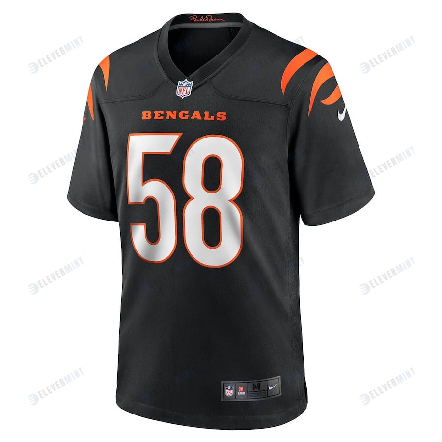 Joseph Ossai 58 Cincinnati Bengals Game Jersey - Black