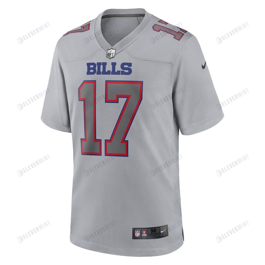 Josh Allen Buffalo Bills Atmosphere Fashion Game Jersey - Gray