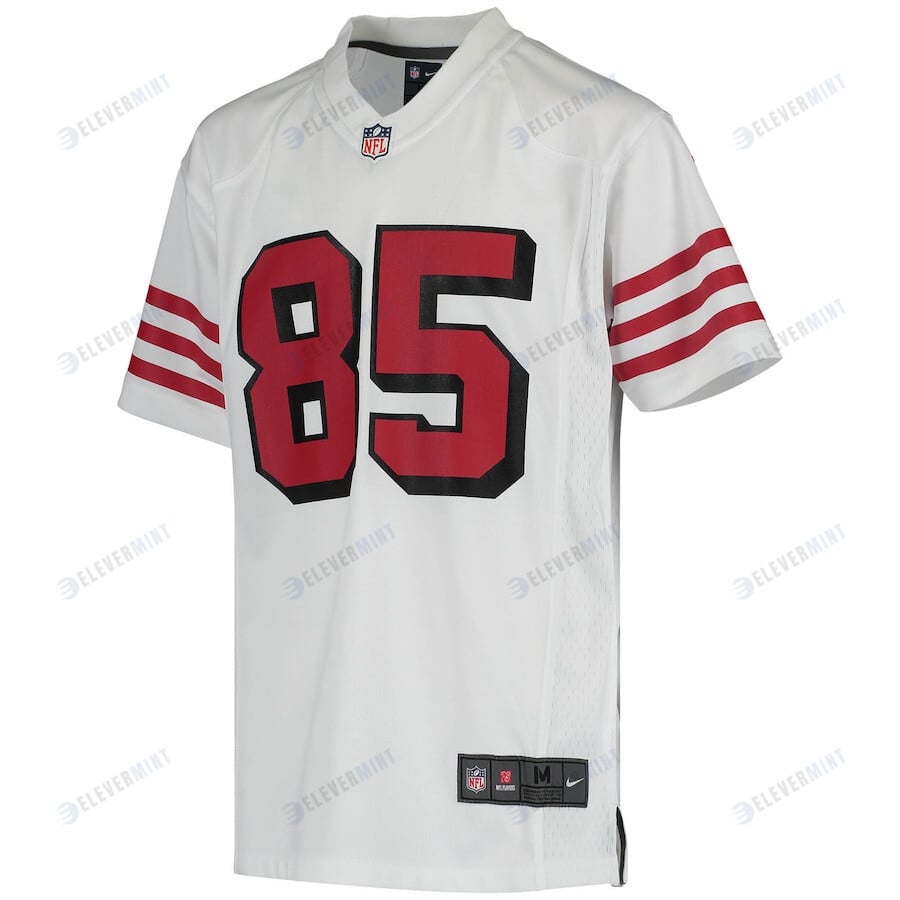 George Kittle 85 San Francisco 49ers Youth Color Rush Game Jersey - White