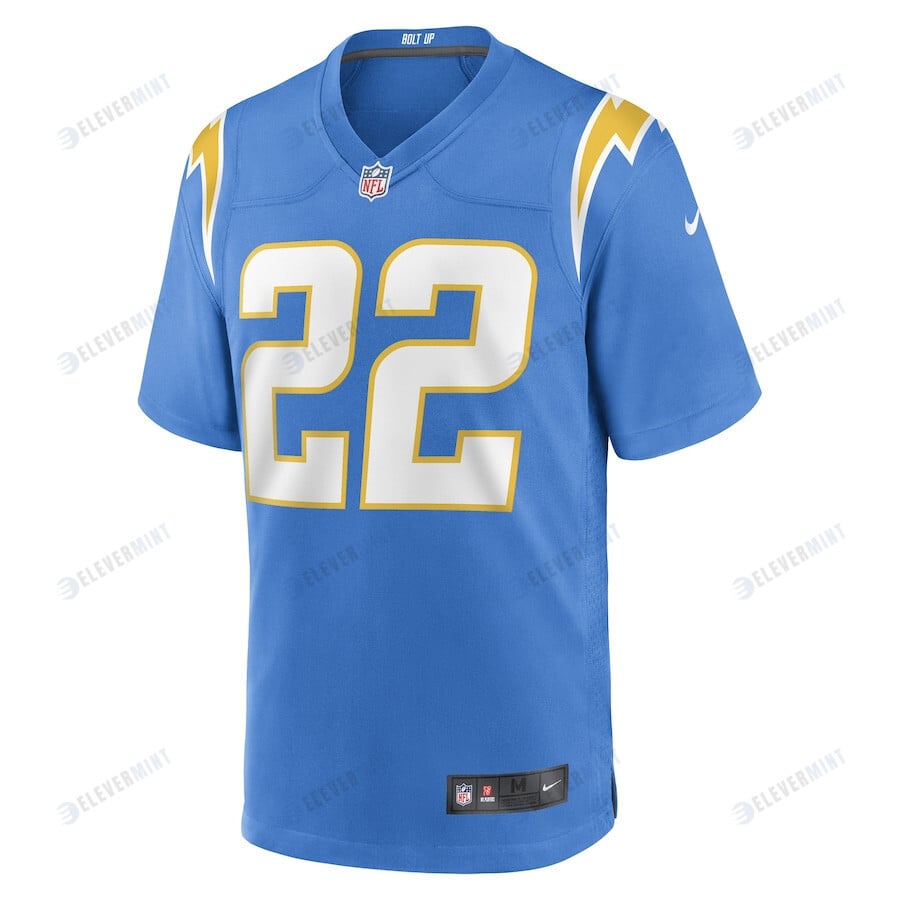 JT Woods Los Angeles Chargers Game Player Jersey - Powder Blue