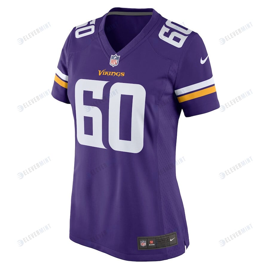 Josh Sokol 60 Minnesota Vikings Women's Home Game Player Jersey - Purple