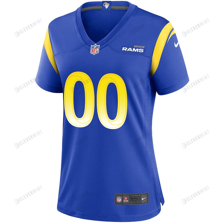 Los Angeles Rams Women Custom Game Jersey - Royal