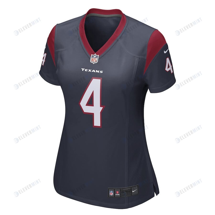 Deshaun Watson 4 Houston Texans Women's Game Jersey - Navy