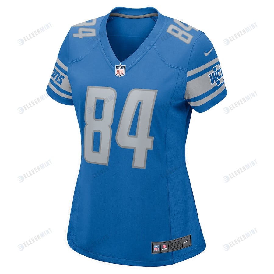 Daurice Fountain 84 Detroit Lions Women Team Game Jersey - Blue