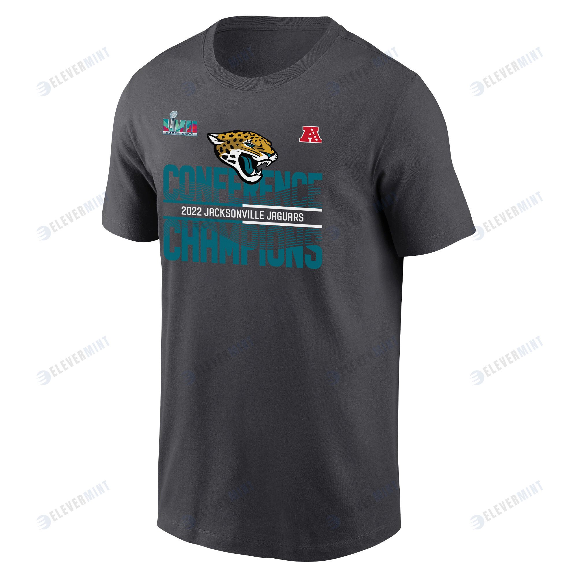Jacksonville Jaguars 2022 AFC Conference Champions T-Shirt - Anthracite