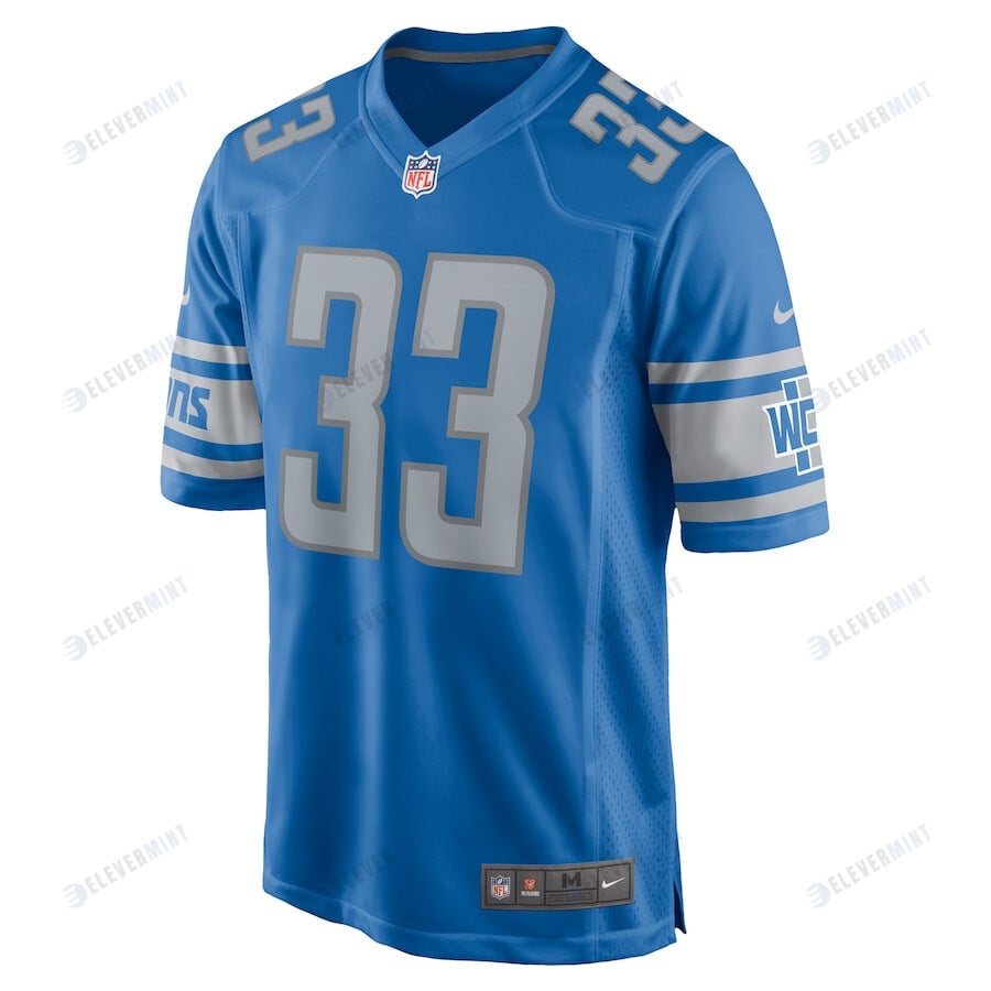 JuJu Hughes Detroit Lions Player Game Jersey - Blue